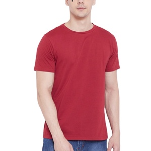 Nouveau design T-shirt homme en tissu tricoté uni Spandex/Polyester à manches courtes col rond imprimé sérigraphié 180g respirant - Product Image 2