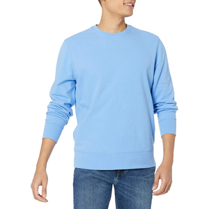 Pull personnalisé vierge poids lourd promotionnel en gros 95% coton 320G pull polaire ras du cou hommes sweat-shirt - Product Image 1
