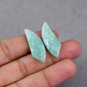 1คู่ Amazonite ธรรมชาติ8x20มม. อัญมณีหลวมทำ925เงินสเตอร์ลิงทำด้วยมือต่างหูห้อยเครื่องประดับแฟชั่น - Product Image 5