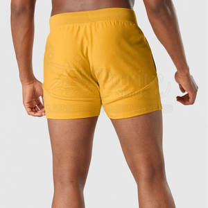 Shorts de sport pour homme en tissu Oxford avec taille élastique, anti-plis, séchage rapide et écologiques, en Spandex/Nylon - Product Image 4