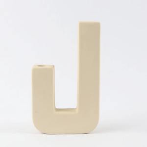 Bougeoir minimaliste en céramique de conception admirable bougeoir personnalisé de qualité supérieure en gros pour accessoires de décoration de mariage - Product Image 6