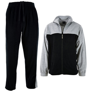 Nouveauté, survêtement d'hiver pour homme avec fermeture éclair, polyester/coton de haute qualité, polaire, couleurs personnalisées, service OEM, respirant, léger - Product Image 1