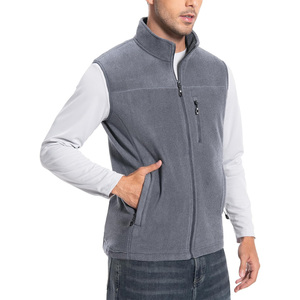 Chalecos de lana cálidos para hombre al aire libre con logotipo bordado personalizado etiqueta de impresión personalización para senderismo y equipo de equipo - Product Image 1