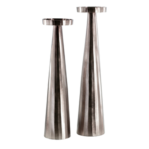 Tables de mariage Centre de table Métal Aluminium Bougeoir Or & Noir Aluminium Bougeoir Pilier Supports - Product Image 2