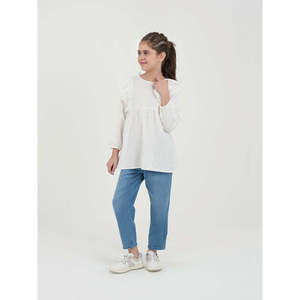 Pantalon en jean décontracté de haute qualité DIMAIA pour mamans, style Y2K, jambes larges, lavable, respirant, taille XL 2XL, taille basse, déchiré, avec décorations - Product Image 2