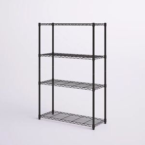 Dark bronze <b>storage</b> shelving <b>rack</b> for home hotels and restaurant <b>kitchen</b> living room made in india hot selling 2023 wholesale - Product Image 2