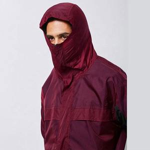 Top Trending Color sólido Hombres Chaqueta cortavientos Colores contrastantes Ligero Antiarrugas Elegante Chaqueta hecha a medida para hombres - Product Image 5