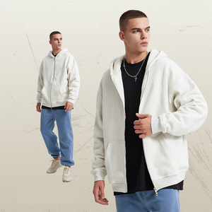 Nouvelle mode de pulls à capuche en coton lourd hommes et femmes luxe qualité fermeture éclair surdimensionné et motif araignée pour l'hiver - Product Image 2