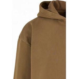 Sweat-shirt à capuche surdimensionné en coton 100% pour homme, tendance 2024, personnalisé OEM, de haute qualité, délavé à l'acide, avec poche en polaire, brodé et gaufré - Product Image 3
