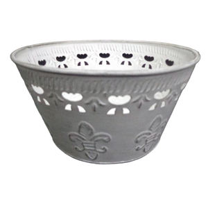 Jardinière en fer gris lavé utilisée pour le jardinage intérieur extérieur fêtes de mariage jardinières empotage conteneurs décoratifs fournitures de jardin - Product Image 2