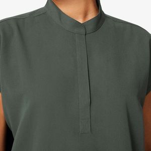 Uniformes Médicos de Manga Corta para Enfermera con Cuello Alto para Uso Hospitalario - Product Image 6