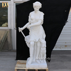 Antigua estatua de mármol de Venus hecha a mano figura de diosa romana griega para colección de arte y exhibición de galería - Product Image 5