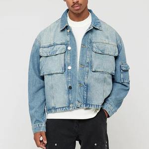 Vestes en jean respirantes pour hommes usées Fabrication professionnelle Vestes en jean pour hommes de la meilleure qualité - Product Image 4