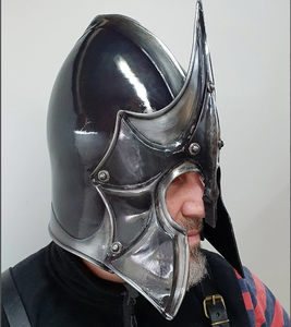 <b>Gladiator</b> Play Spartan Helmet Soldier Battle Medieval <b>Costume</b> Cosplay Greek Sparta Ancient Roman Corinthian Steel - Product Image 3
