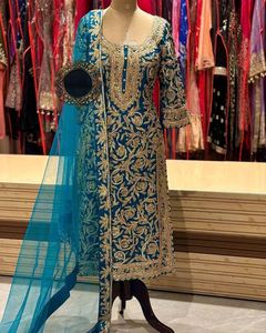 <b>Presenting</b> New Designer Faux Georgette Sequence Embroidery and Stone Handwork Top and Bottom With Lace Border Dupatta - Product Image 1