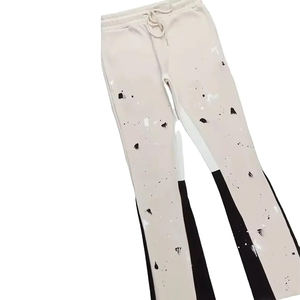 High Quality Two Piece Mens Winter Tracksuits Custom Logo Stacked Suit Sets with Puff Print Fleece <b>Sweatsuits</b> Mens Suits - Product Image 5