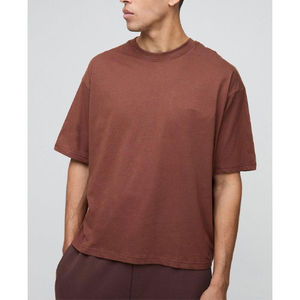 Camiseta Extra Grande de Alta Calidad con Logotipo Personalizado, Unisex, 100% Algodón, Corte Holgado, Estilo Hip Hop, 250 Gramos, Impresión Digital, Lisa - Product Image 5