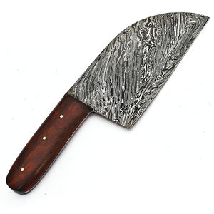 Ensemble de couteaux de cuisine en carbone fait à la main en acier damas personnalisé de haute qualité Chef couteau à couper les légumes astucieux manche en bois de rose - Product Image 4