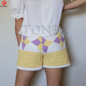 Short matelassé couleur sur mesure pour femmes dernière conception short de haute qualité à prix d'usine direct - Product Image 2