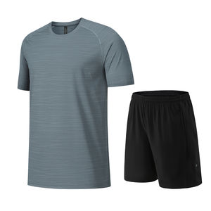 Ensemble 2 pièces Ensemble de vêtements de sport pour hommes Ensemble deux pièces pour le sport, le fitness et la course à pied, vente en gros 2025 - Product Image 2
