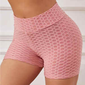 Short de Yoga taille haute pour femme Short de gymnastique à séchage rapide avec nœud papillon de sport amincissant Effet de levage des fesses Short de motard taille moyenne - Product Image 5