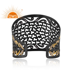 Latest Handmade Design Brass <b>Set</b> Natural Cz Gemstone Cuff <b>Bangle</b> Demi Fine Jewelry For Women Gift For Her - Product Image 3