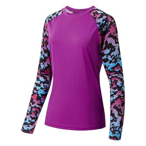 Women Long Sleeve High Quality Custom Logo Polyester Cotton T-Shirt Customized Women Workout T-Shirt <b>Tops</b> Best Quality - Product Image 1