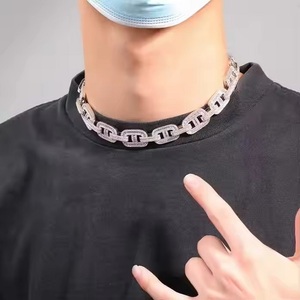 Nuevo Collar de Moda para Hombre con Cadena Cubana de Diamantes Moissanite, Diseño Moderno, Oro Blanco, Estilo Hip Hop, para Bodas y Regalos en India - Product Image 5