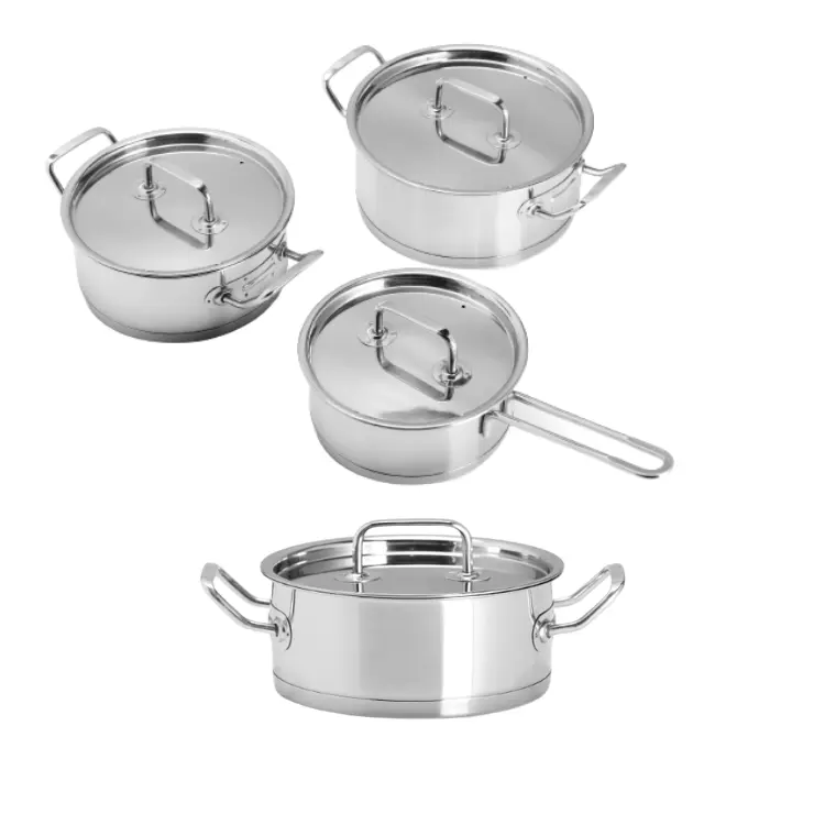 Cookware Set Customized Service Stainless Steel High Quality Bottom Customized Packaging Vietnam Manufacturer