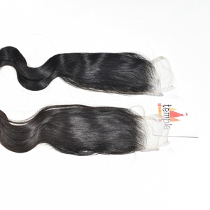 Extensiones de Cabello Humano Natural Indio 100% Ondulado Profundo, Cierre 2*6, Doble Trama a Máquina, Sin Color, Sin Procesar - Product Image 6