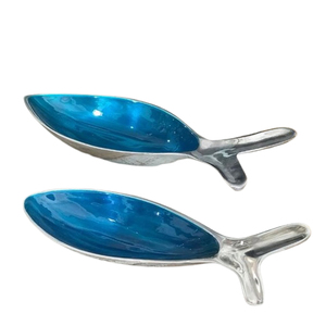 Forme irrégulière argent plaqué aluminium métal fait à la main ustensiles de cuisine stockage des aliments maison décorative bol japonais - Product Image 6