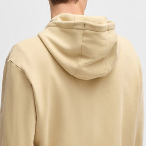 Sweat-shirt pour homme de haute qualité, couleur unie, prix de gros, service OEM, avec capuche et cordon de serrage, avec logo personnalisé, avec poches kangourou - Product Image 6