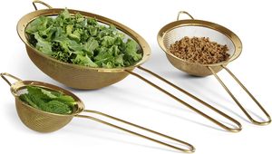 Ensemble d'ustensiles de cuisine en laiton/or pour la cuisine et le service modernes-Ensemble d'ustensiles en or en acier inoxydable allant au lave-vaisselle de 5 pièces-Servin - Product Image 3