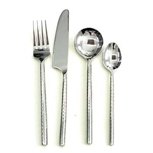 Round Tapered Handle Stainless Steel Silver Polished Handmade Cutlery <b>Set</b> for Wedding Hotel Restaurant <b>Party</b> Decoration - Product Image 6