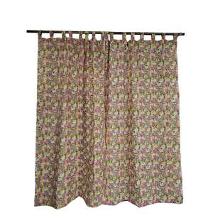 100% Cotton Floral Curtains Drapes Hand-Block Printed Bohemian Hippie Home Decor Panels - Product Image 3