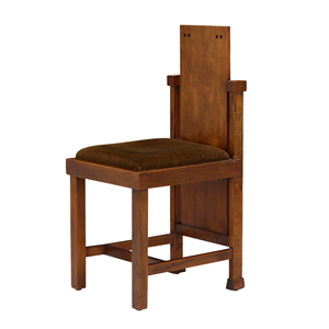 Solid <b>Wood</b> <b>Dining</b> <b>Chair</b> With Upholstered Polyester Seat Brown Finish For Cafe Restaurant Hotel Use - Product Image 3
