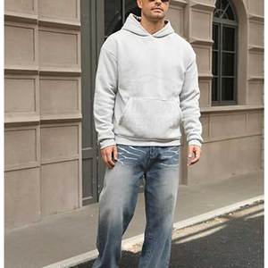 Sudadera con capucha reversible de moda con cremallera, diseño liso, capucha ajustable, ajuste cómodo, estilo urbano de tendencia, algodón ecológico - Product Image 5