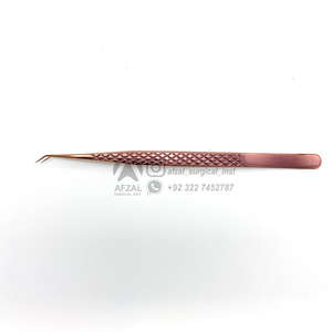 แหนบต่อขนตาสแตนเลส45องศาอุปกรณ์ความงามแหนบปลายต่อขนตา - Product Image 6