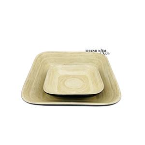 2023 taille personnalisée bambou jetable plat rond naturel écologique saladier Vietnam pour soupe fête nourriture ustensiles de cuisine utilisation - Product Image 1