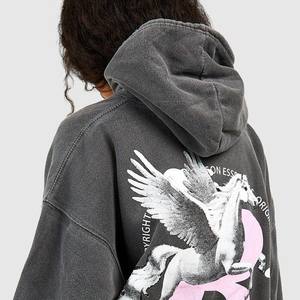 Tie Dye Printed 100% Cotton Hoodie Custom Branding Pullover Sudadera para hombres y mujeres Streetwear Gym Wear para invierno - Product Image 5