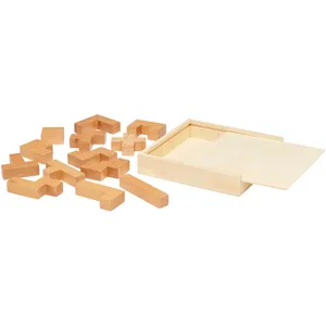 Jouets promotionnels en bois personnalisables en forme de puzzle pour le merchandising - Product Image 1