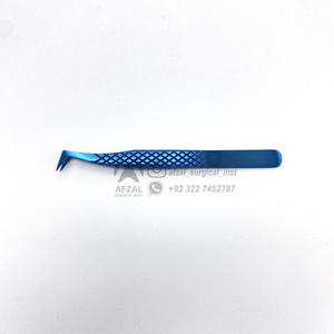 Meilleure vente 2025 pince à cils Plasma Logo personnalisé Volume en acier inoxydable durable cils incurvés en fibre pointue marque privée - Product Image 1