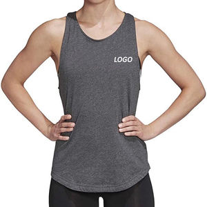 Camiseta sin mangas para mujer de alta calidad sin costuras Halter Sport Gym Workout Crop Top Tallas grandes prendas de vestir para mujer Singlet New Style - Product Image 4