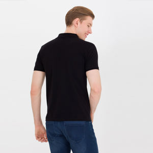 Haute qualité 100% coton hommes pour polos col retourné mode Logo personnalisé T-Shirt décontracté tissu tricoté lettre motif - Product Image 2