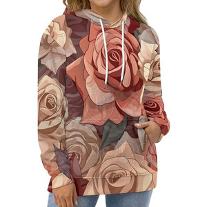 Sudaderas con Capucha Sublimadas para Mujer, Servicio OEM, Ropa Urbana de Invierno, Poliéster/Algodón, Precio al por Mayor, Más Vendidas - Product Image 1