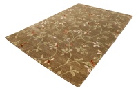 Tapis en laine tibétaine de moyenne épaisseur, à motif quadrillé brodé moderne, fabriqué par Kumar Indian Manufacturer, tapis noués à la main, ensembles de tapis.