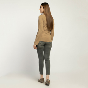 Suéter de punto de algodón de otoño para mujer moda de invierno de punto 2025 suéteres de mujer - Product Image 3