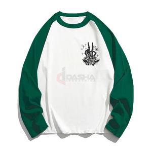 เสื้อยืดแขนยาวแฟชั่นบุรุษ คุณภาพสูง พิมพ์ลาย OEM ผ้าโพลีเอสเตอร์ผสมคอตตอน สำหรับฤดูหนาว แบบสั่งทำ - Product Image 4