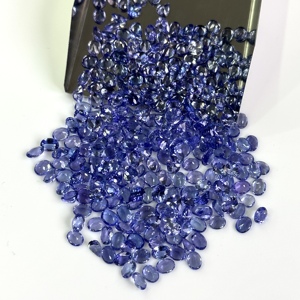 5x7มม. เกรด AAA ลูกแพร์แทนซาไนต์ธรรมชาติพลอยเจียระไนทรงไข่หลวมสำหรับทำเครื่องประดับทำแว่นขยายทำความสะอาดหิน Tanzanite ขนาดใหญ่ - Product Image 4