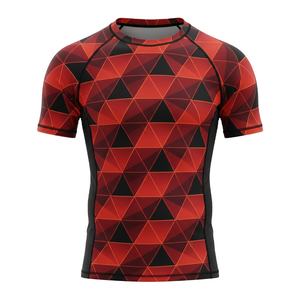 Camiseta de compresión sublimada personalizada para hombres, mujeres y niños, para entrenamiento de MMA, BJJ, Jiu Jitsu No Gi, duradera, al por mayor. - Product Image 1